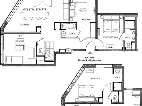 Chalet Hôtel Quartz : photo 8 de la chambre appartement