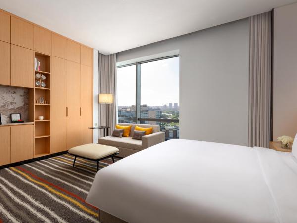 Fraser Place Wujiaochang Shanghai - Adjoin business center, free minibar : photo 2 de la chambre deluxe studio - refrigerator & 2-in-1 washer dryer & microwave