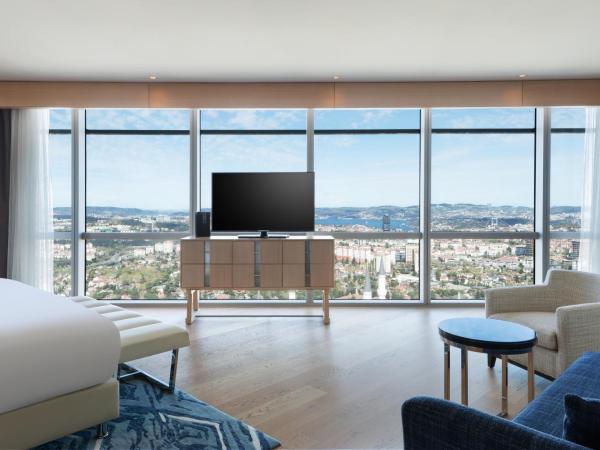Wyndham Grand Istanbul Levent Hotel & Conference Center : photo 4 de la chambre suite tower 1 chambre avec kitchenette - vue partielle sur mer