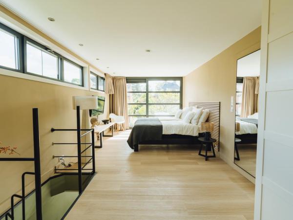 Sfeervol luxe appartement vlakbij Haarlem Centrum en Amsterdam - gratis parkeren : photo 2 de la chambre chambre double avec salle de bains privative