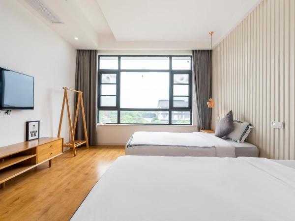 茶墅民宿 : photo 4 de la chambre chambre double ou lits jumeaux avec douche