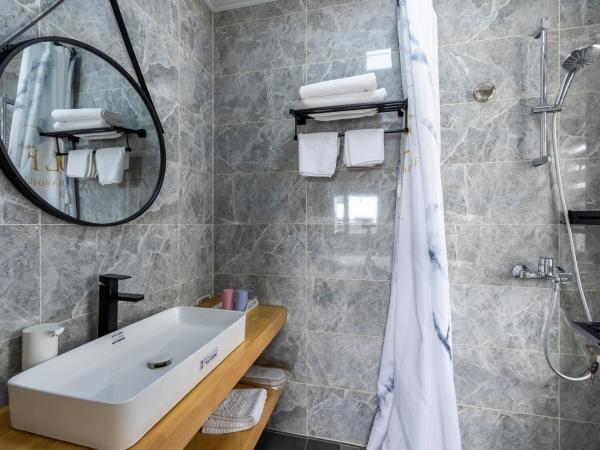 茶墅民宿 : photo 6 de la chambre chambre double avec salle de bains privative