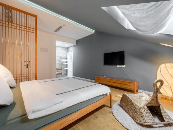 茶墅民宿 : photo 1 de la chambre chambre double avec salle de bains privative