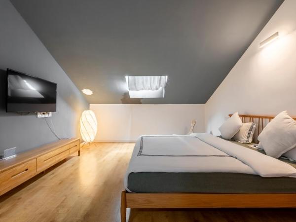 茶墅民宿 : photo 4 de la chambre chambre double avec salle de bains privative