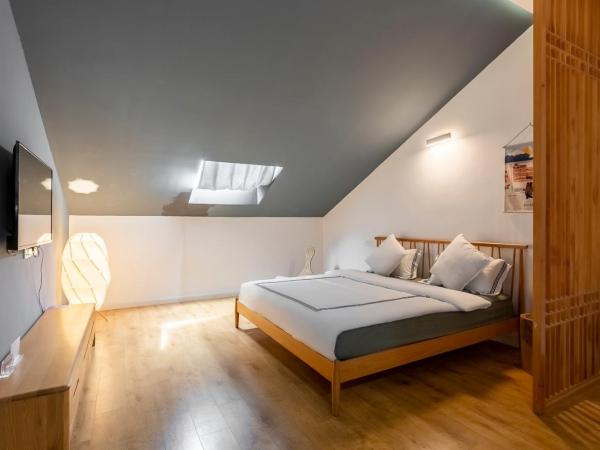 茶墅民宿 : photo 5 de la chambre chambre double avec salle de bains privative