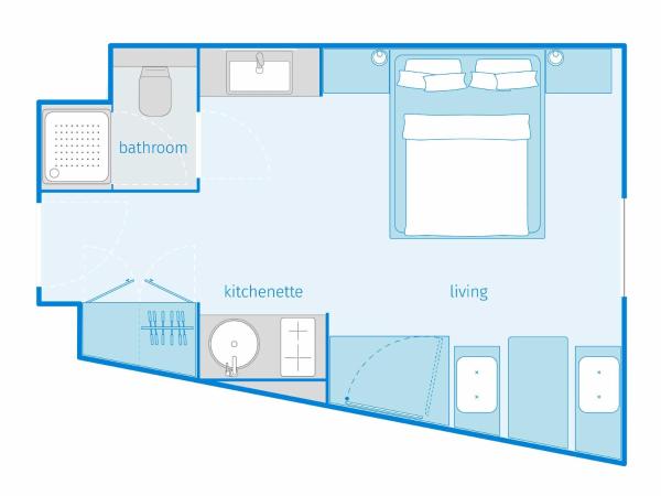 SMARTments business Mannheim Hauptbahnhof : photo 7 de la chambre studio xl