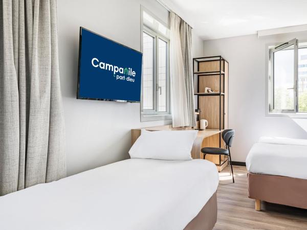 Campanile Lyon Centre Part-Dieu : photo 3 de la chambre chambre triple avec 3 lits simples