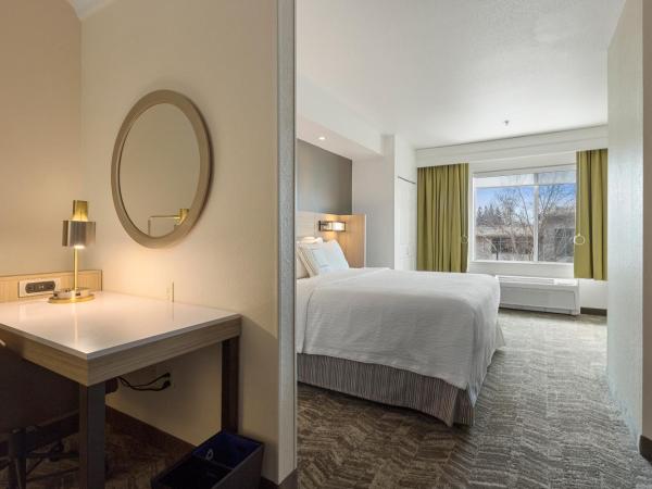 SpringHill Suites by Marriott Sacramento Natomas : photo 2 de la chambre suite lit king-size avec canapé-lit et lit gigogne