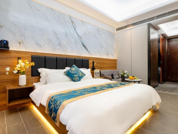 Xingyin Cloudy Hotel Guangzhou Changgang Subway Station - Free Shuttle Bus to Canton Fair Complex During Canton Fair Period : photo 3 de la chambre chambre king-size de luxe - vue sur la ville