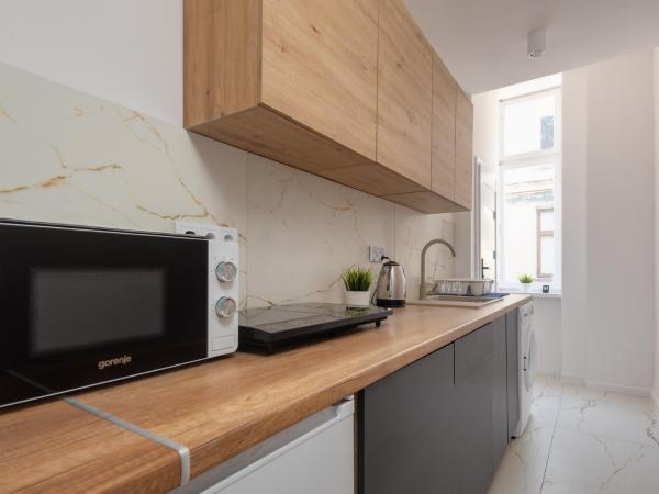 Centrum3a Łódź Próchnika 21 : photo 6 de la chambre chambre deluxe double ou lits jumeaux