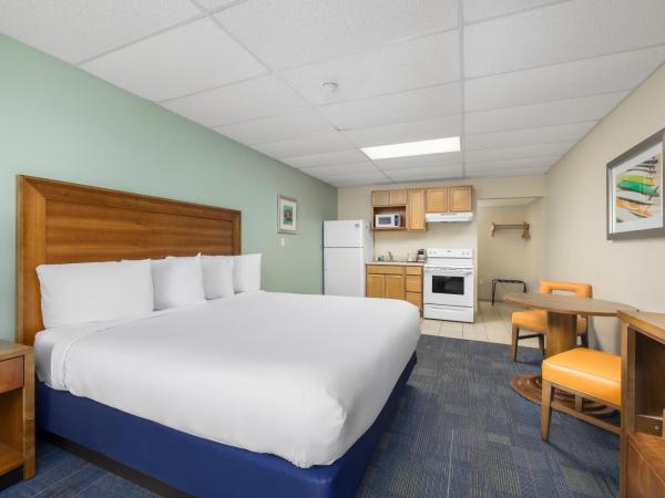 Beachside Resort Panama City Beach : photo 2 de la chambre studio lit king-size avec canapé-lit et kitchenette