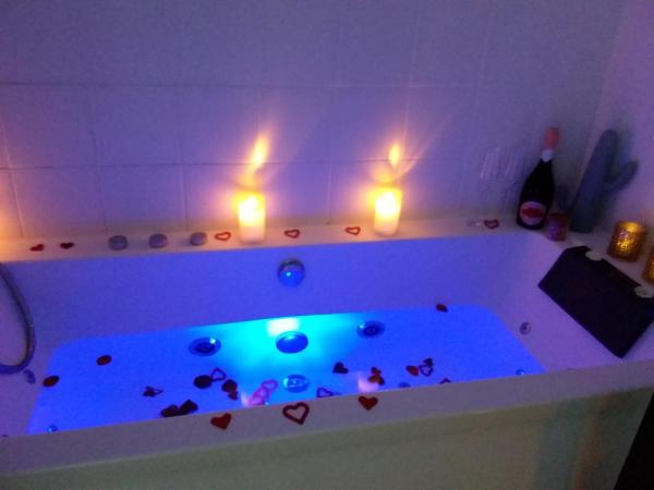 Villa Saint Barth : photo 7 de la chambre chambre double avec baignoire spa