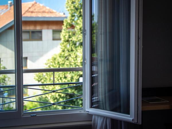 Châtonneyre Hotel & Restaurant : photo 7 de la chambre chambre lits jumeaux avec vue