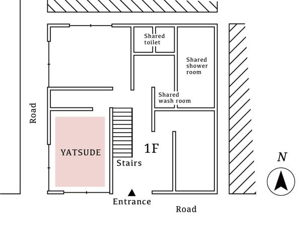 hanare : photo 7 de la chambre yatsude - chambre de style japonais avec salle de bains commune - rez-de-chaussée