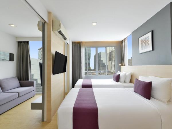 Arize Hotel Sukhumvit : photo 2 de la chambre chambre lits jumeaux deluxe