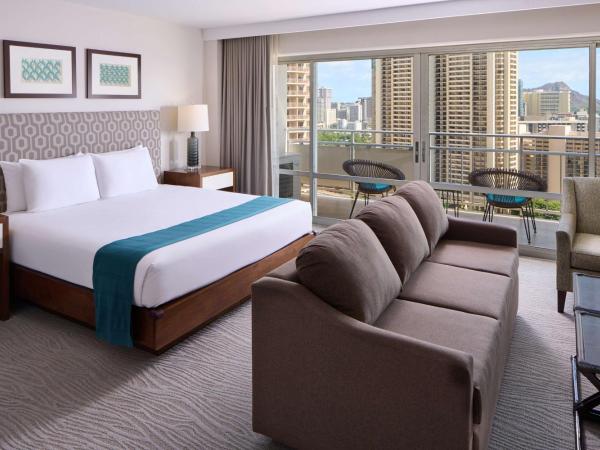 Ilikai Hotel & Luxury Suites : photo 1 de la chambre suite junior de luxe avec cuisine - vue sur océan