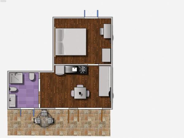 Residence Villa Il Glicine : photo 6 de la chambre appartement 1 chambre de luxe (3 adultes)