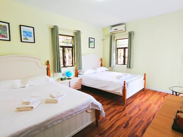 Cloud Tree Inn Yun Shu Li ,Xichong, Shenzhen : photo 10 de la chambre chambre quadruple avec terrasse 