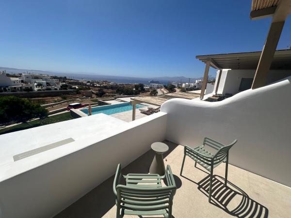 Ostria View Mykonos : photo 1 de la chambre chambre double deluxe avec balcon - vue sur mer