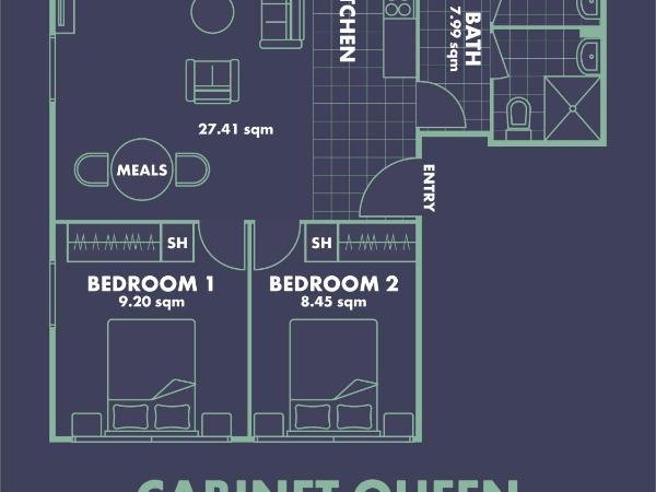 Statesman Hotel : photo 1 de la chambre cabinet queen twin and sofa