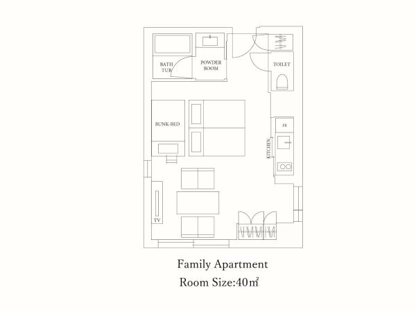 MIMARU Kyoto Nishinotoin Takatsuji : photo 4 de la chambre appartement familial