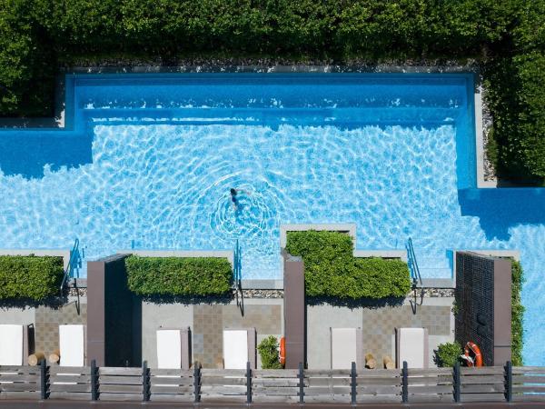 1 Hotel Haitang Bay, Sanya : photo 3 de la chambre hébergement lits jumeaux avec petite piscine lagoon