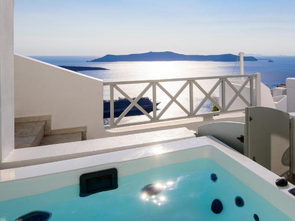 Elia Caldera Suites : photo 9 de la chambre deluxe suite with outdoor hot tub and caldera view 