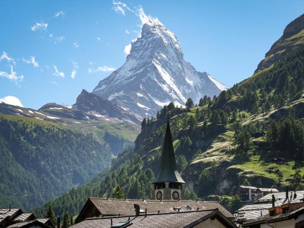 Hotel Parnass : photo 2 de la chambre chambre double avec balcon - vue sur mont cervin