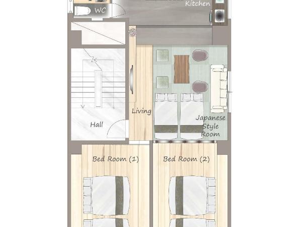 高級旅館竹のやー貸切サウナ風呂ー道頓堀5分ー難波10分ー新規オープン : photo 3 de la chambre suite avec sauna