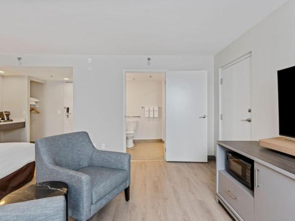 Holiday Inn & Suites Ottawa Kanata, an IHG Hotel : photo 6 de la chambre chambre lit king-size avec douche accessible en fauteuil roulant