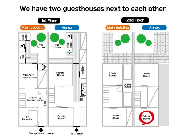 Guesthouse Kioto : photo 4 de la chambre chambre lits jumeaux