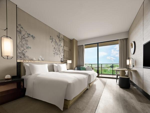 Garrya Yangcheng Lake : photo 1 de la chambre chambre lits jumeaux - vue sur jardin