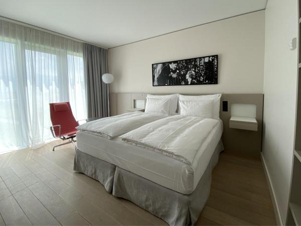 Modern Times Hotel, Vevey, A Tribute Portfolio Hotel : photo 2 de la chambre chambre lit king-size deluxe - vue sur jardin