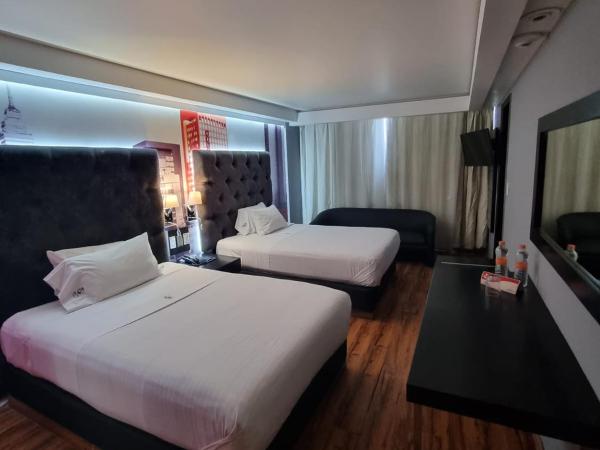 Hotel Mexicali : photo 2 de la chambre chambre double standard avec 2 lits doubles