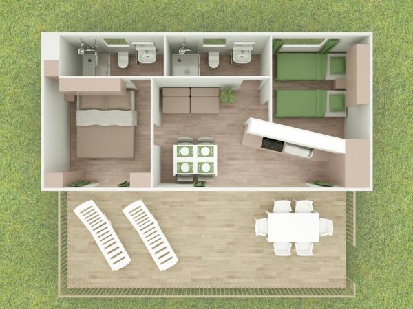 Valamar Camping Lanterna : photo 9 de la chambre mobile home 2 chambres premium