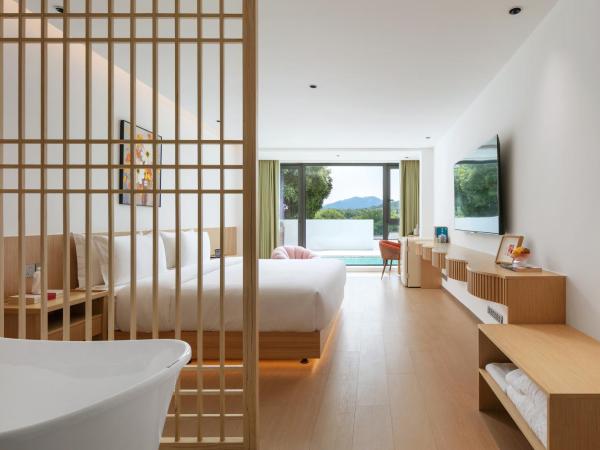 珺岚玖舍 : photo 3 de la chambre chambre double deluxe avec baignoire