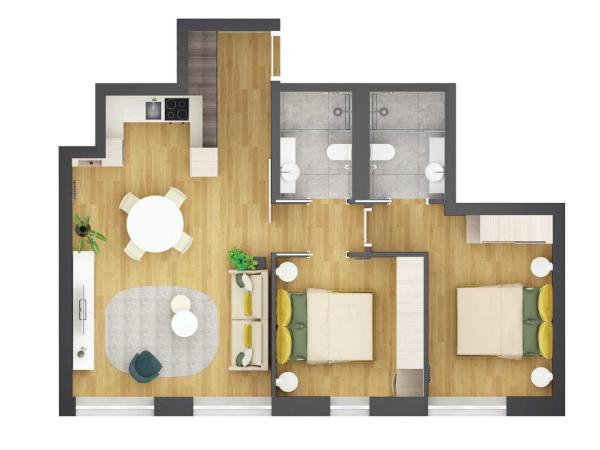 The Central City - Luxury Serviced Residence : photo 6 de la chambre appartement 2 chambres