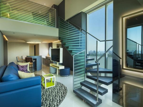 W Mexico City : photo 4 de la chambre suite en duplex merveilleuse avec 1 chambre lit king-size et canapé-lit