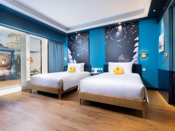 LINE FRIENDS presents CASA DE AMIGO : photo 2 de la chambre line friends brown studio balcony room - twin