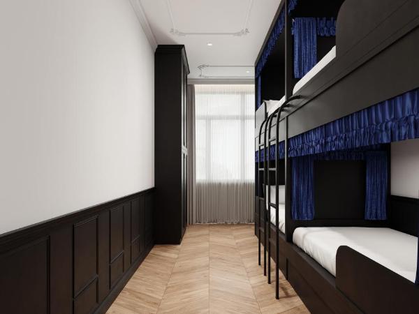 杭州拣枝而栖青年旅舍西湖文三路地铁站店 : photo 1 de la chambre lit dans dortoir pour femmes de 6 lits