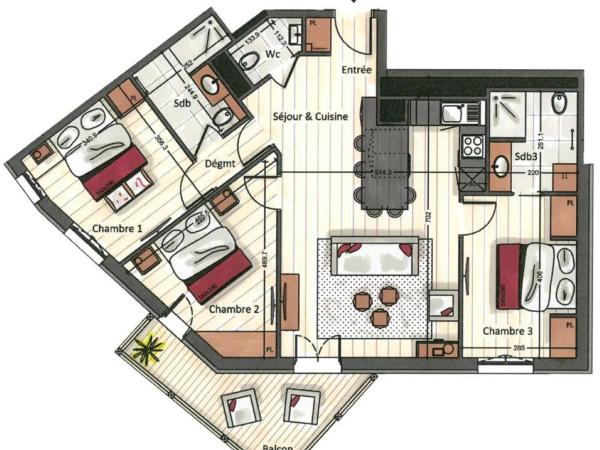 Manali Lodge by Alpine Resorts : photo 10 de la chambre appartement avec balcon