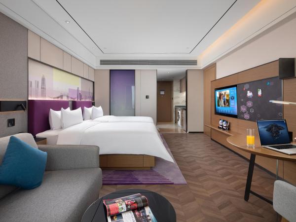 Hampton By Hilton Shenzhen Futian Mangrove Park Apartments : photo 4 de la chambre chambre lits jumeaux deluxe - vue sur mer