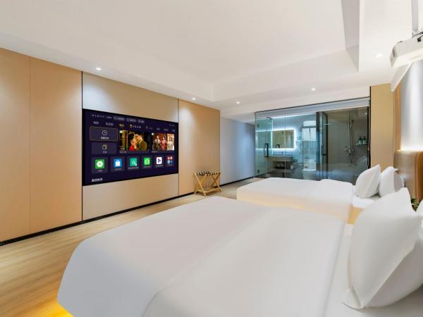 Guangzhou Haiyue Hotel : photo 2 de la chambre chambre double avec salle de bains privative