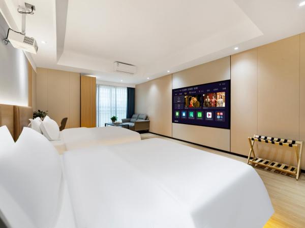 Guangzhou Haiyue Hotel : photo 3 de la chambre chambre double avec salle de bains privative