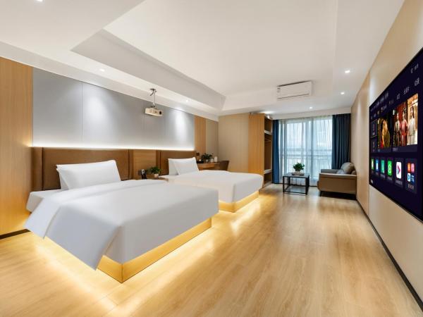 Guangzhou Haiyue Hotel : photo 4 de la chambre chambre double avec salle de bains privative