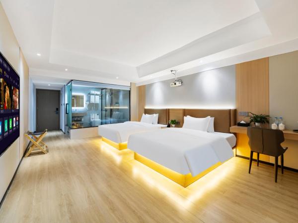 Guangzhou Haiyue Hotel : photo 5 de la chambre chambre double avec salle de bains privative