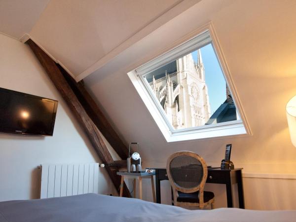 Hotel Le Prieuré et La Résidence : photo 9 de la chambre chambre double avec vue sur la cathédrale