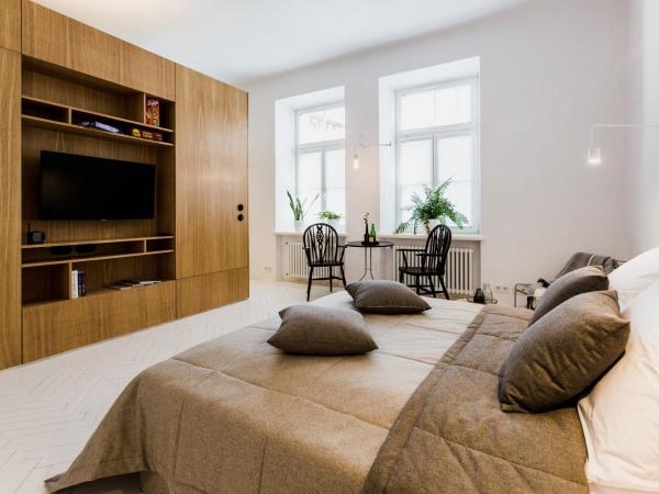 Apartamenty Browar Perła - Perła Brewery Apartments : photo 8 de la chambre appartement double ou lits jumeaux