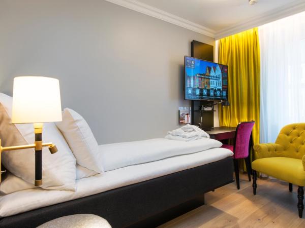 Thon Hotel Rosenkrantz Bergen : photo 3 de la chambre cette petite chambre double de 9 à 11 m2 est recommandée pour 1 personne.