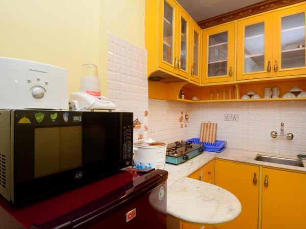 Dream Nepal Hotel and Apartment : photo 10 de la chambre studio avec cuisine et terrasse